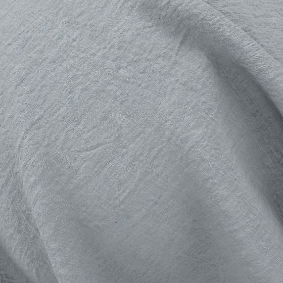 Close-up Shot of a Sheet of Stonewashed Linen in Copenhagen Colour